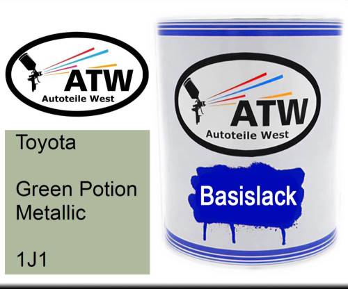 Toyota, Green Potion Metallic, 1J1: 1L Lackdose, von ATW Autoteile West.